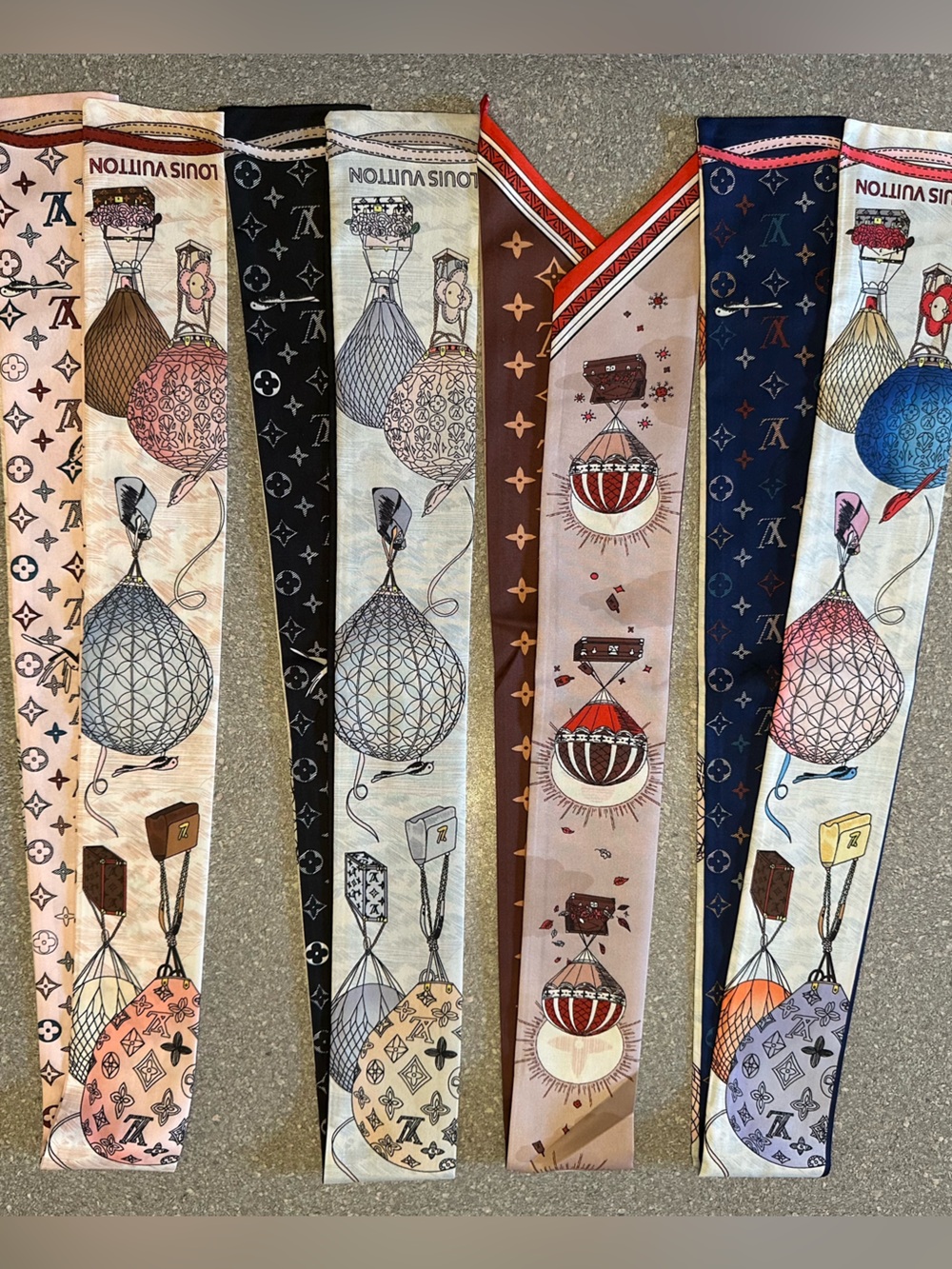 New Hot Air Balloon Twilly Scarf bundle